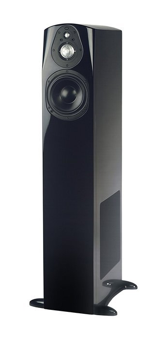NHT Classic Four Floor Standing Tower Speaker-Left (Piano-Gloss Black, Single) N3