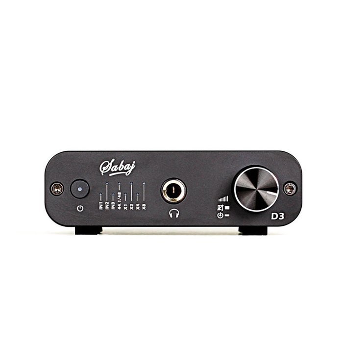 Sabaj Audio D3 Headphone Amplifier with DAC Optical Coaxial 32bit/384kHz USB Input Black N2