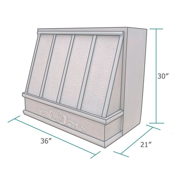 Copper Best H11 362130H Copper Kitchen Hood Commercial Under Cabinet 36 inches N3