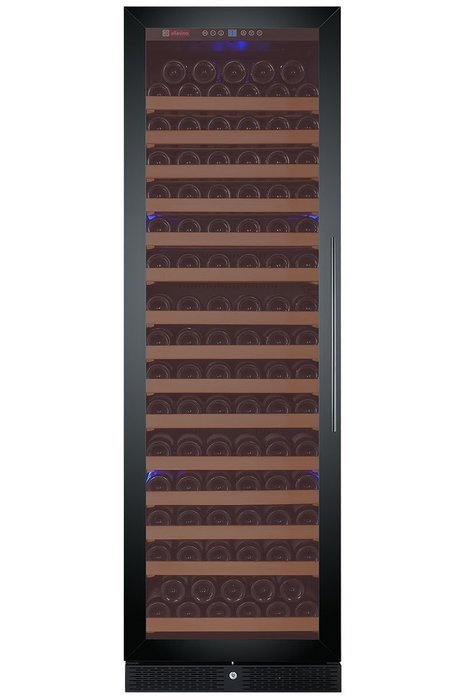 Allavino Classico Series 174 Bottle Single-Zone Wine Refrigerator Left Hinge Black Glass Door