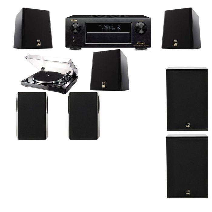 M&K Sound S150II Loudspeaker 5.2 Thorens TD-240-2 X12 Denon AVR-X5200W