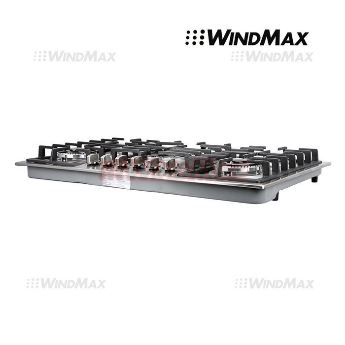 Ships From CA, USA WindMax&reg; 34" Stainless Steel 6 Burner Built In Stoves NG LPG Gas Cooktops Cooker N3
