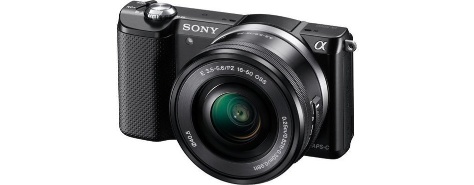 Sony a5000L Digital Camera with SEL-1650 Zoom Lens - Black (20.1MP) 3 inch LCD N8