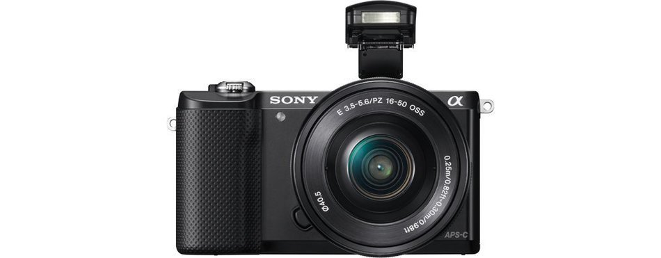 Sony a5000L Digital Camera with SEL-1650 Zoom Lens - Black (20.1MP) 3 inch LCD N9