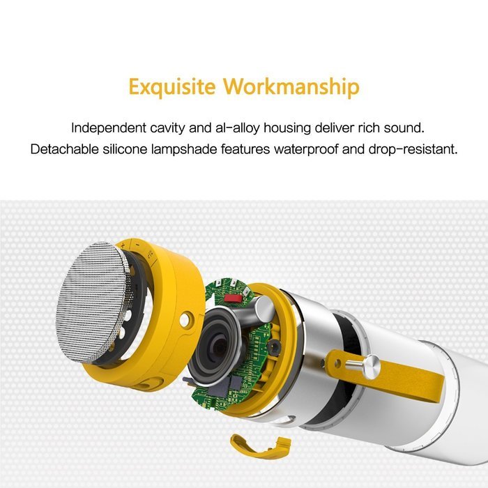 ROCK "Mulite S Bluetooth Speaker" Waterproof Wireless Bluetooth Speaker Portable, with Dimmable LED Light, SOS... N6
