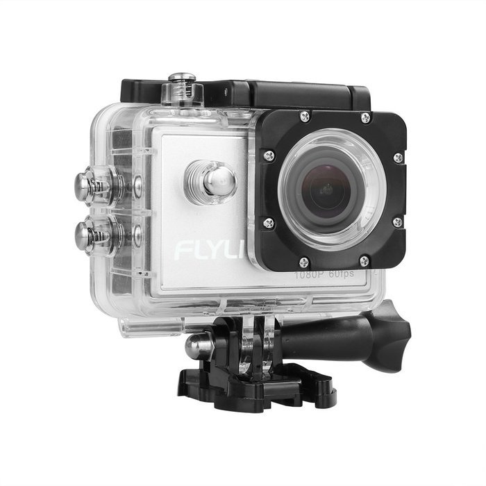 Flylinktech&reg; HD 1080P 60fps Sports Action Camera H.264 12MP Helmet Cam 1.5 -inch High Definition Screen with 60M... N6