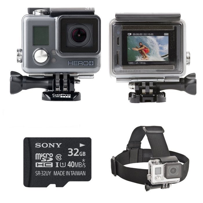 GoPro HERO+ LCD Camera Bundle N2