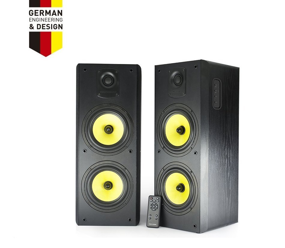 Thonet and Vander Koloss 2.0 800 Watts Wood Hi-Fi Bluetooth 4.0 Speakers with Integrated Amplifier, 3.5mm Stereo... N7
