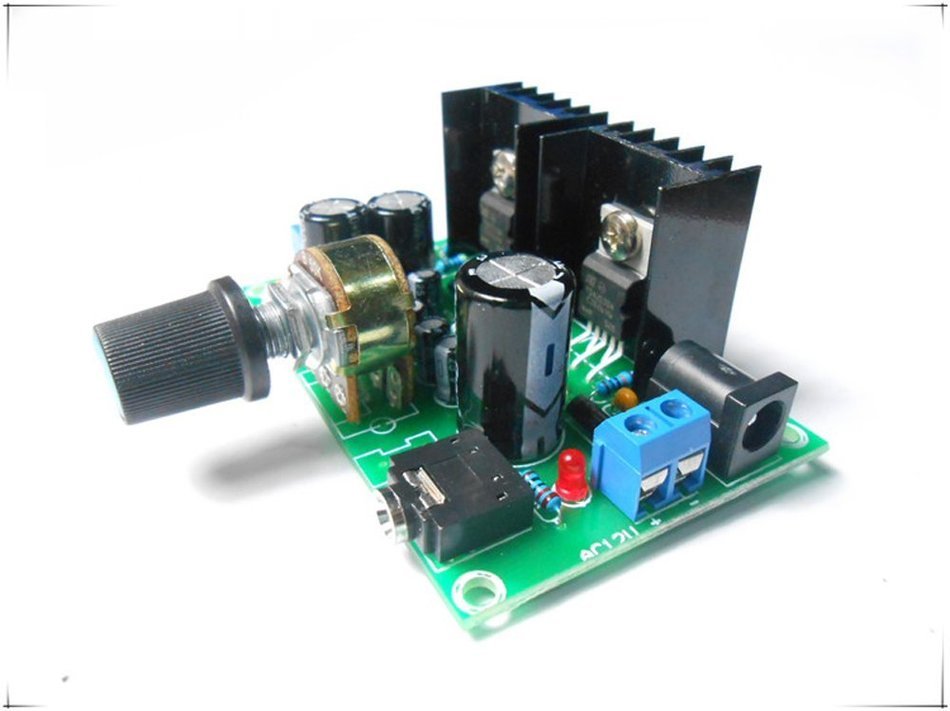 Qianson AC 9V-15V / DC12V Single Power TDA2030A 15W+15W 2.0 Channel Audio Power Amplifier Board 15W x2 Stereo... N4