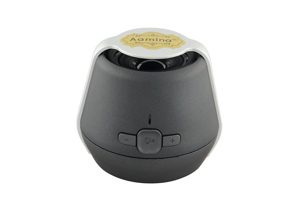 Aamina Wereless Bluetooth Subwoofers Card Small Speaker (Gray) N4