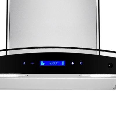 30 in. Convertible Wall Mount Range Hood in Stainless Steel with Tempered Glass, Touch Control and Carbon Filters N18