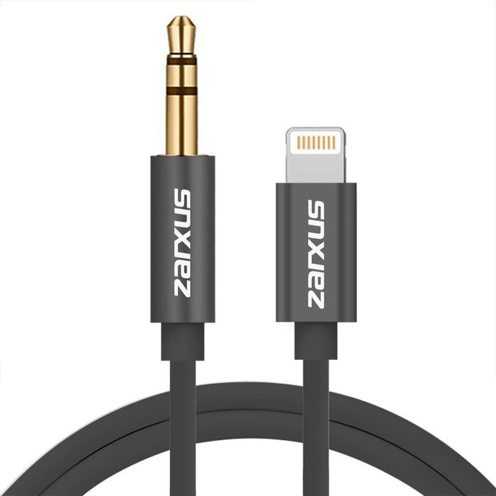Zarxus Lightning to 3.5mm Aux Cable, Lightning to Aux Cable Male to Male for iPhone7/7Plus, iPhone6/6S/6Plus,... N8