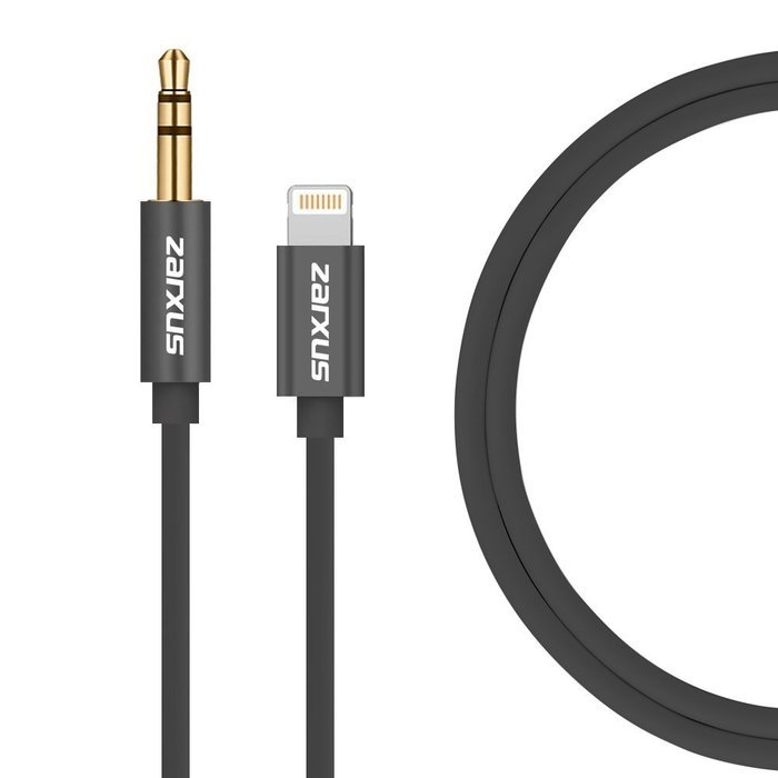 Zarxus Lightning to 3.5mm Aux Cable, Lightning to Aux Cable Male to Male for iPhone7/7Plus, iPhone6/6S/6Plus,... N9