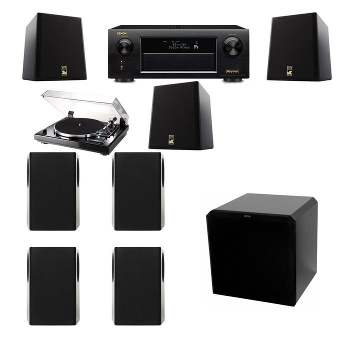M&K Sound S150II Loudspeaker 7.1 Thorens TD-240-2 HRS12 Denon AVR-X5200W