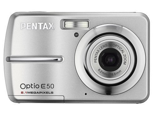Pentax Optio E50 8.1MP Digital Camera with 3x Optical Zoom (Silver) N2