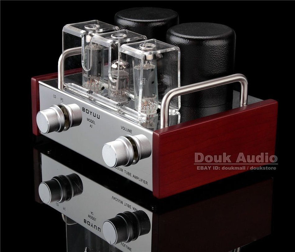 Douk Audio Mini Single-ended 6P14&EL84 Vacuum Tube Amplifier HiFi Integrated Amp N4