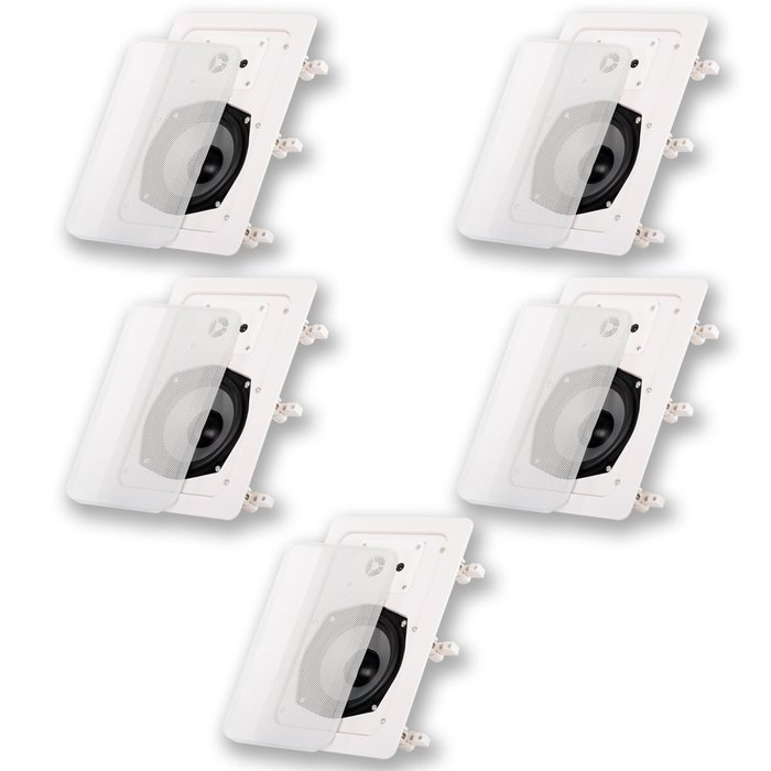 Acoustic Audio CS-IW530 In Wall Speakers 3 Way Home Theater 1250 Watt 5 Speaker Set CS-IW530-5S