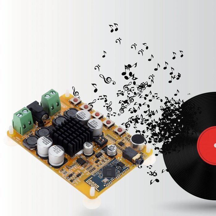 KKmoon TDA7492 Wireless Bluetooth 4.0 2*50W 2-channel Audio Receiver Stereo Digital Power Amplifier Board Module