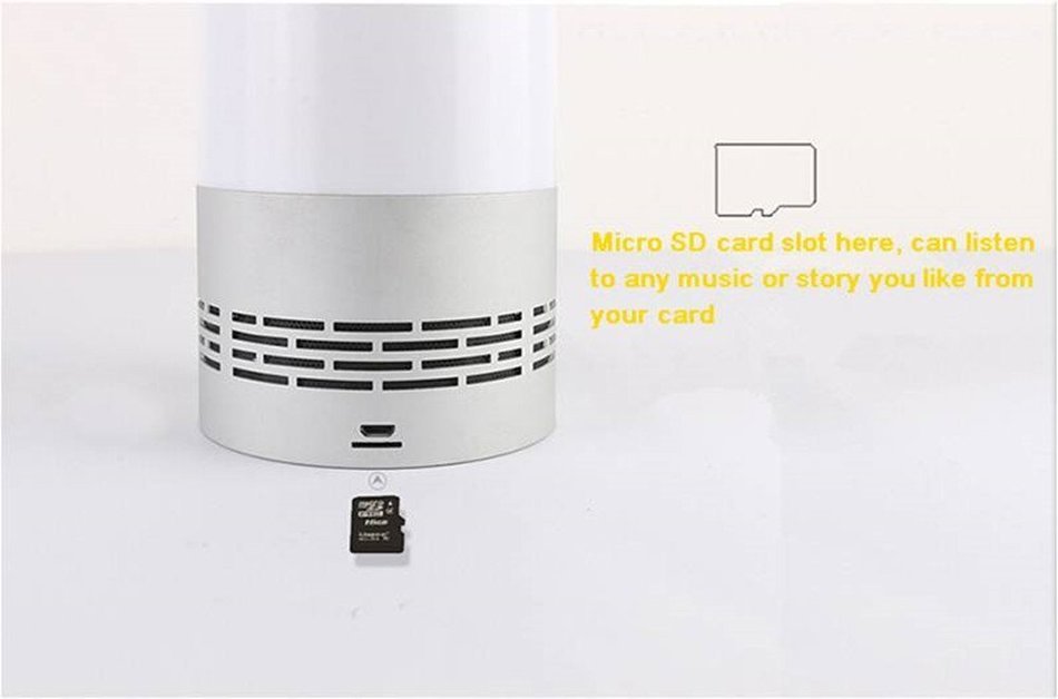 MagiMent Wireless Bluetooth Speakers with Smart Touch LED Mood Lamp Alarm Clock Muisc Player Hands-Free Calls... N8