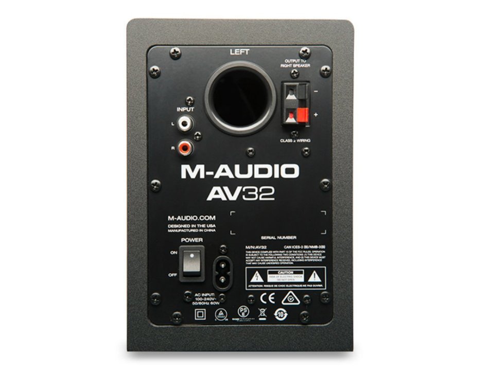 M-Audio AV42 | 20-Watt Compact Studio Monitor Speakers with 4-inch Woofer (Pair) N5