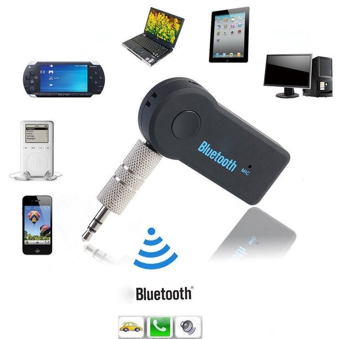 Wireless Bluetooth 3.5mm AUX Audio Stereo Music Home Car Receiver Adapter A2DP N5