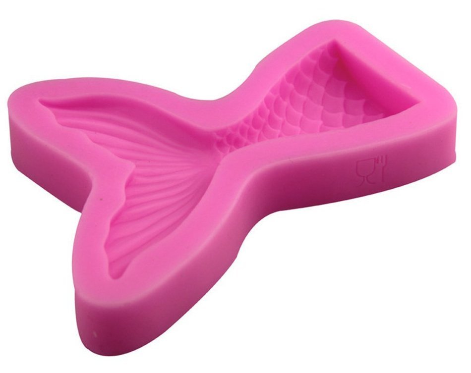 Beauty Clubs Mermaid Tail Silicone Jelly Sugar Chocolate Fondant Molds N4