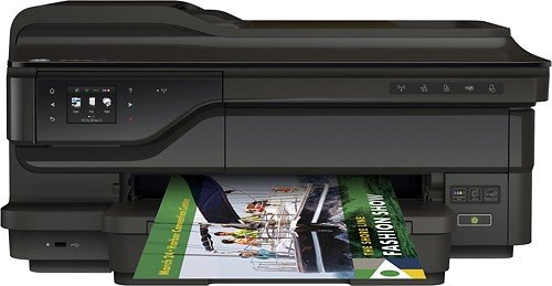 HP - Officejet 7612 Wireless e-All-In-One Printer - Black N2