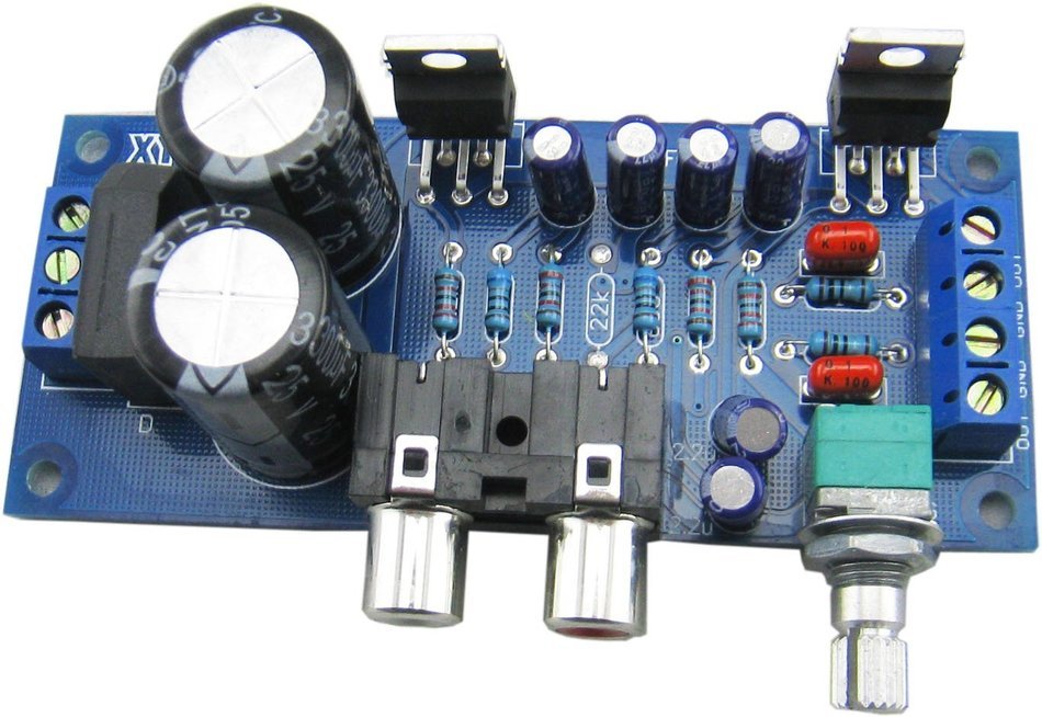 Yeeco 2-channel dual AC 9-12V TDA2030A digital amplifier board OCL18Wx2 Digital audio Stereo power amp N7