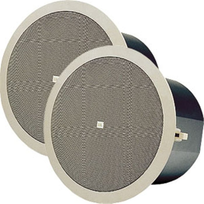 JBL Control 24CT Background/Foreground Ceiling Speaker with Built-in Transformer, Pair, White