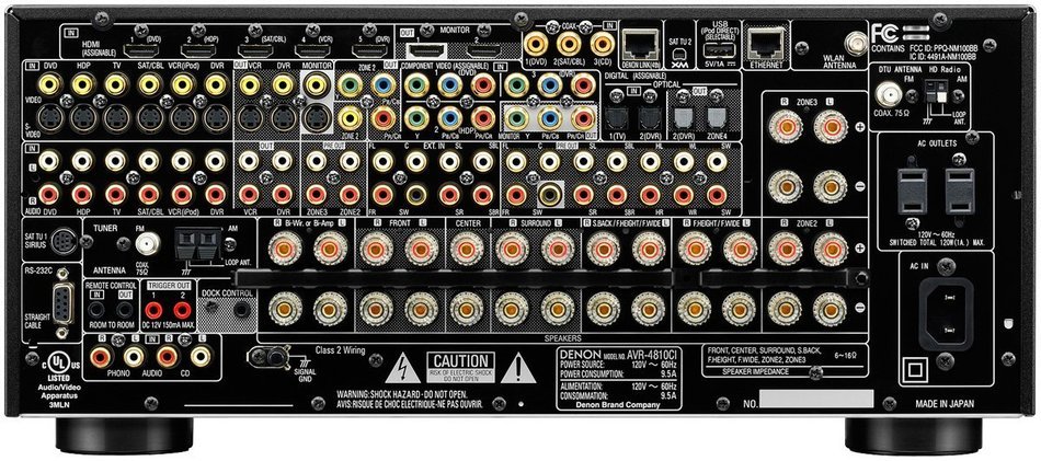 Denon AVR4810CI 9.3-Channel Multi-Zone Home Theater Receiver with Networking Capability and 1080p HDMI Connectivity... N2