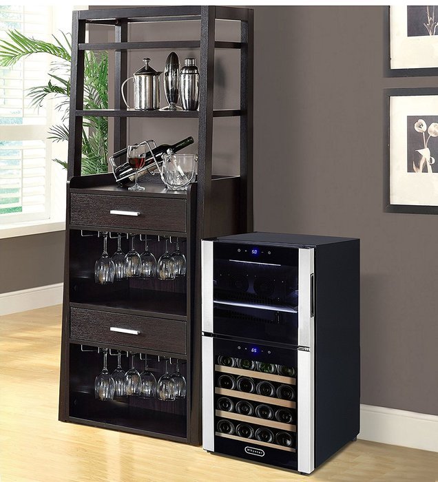 Whynter BCR-291SB Freestanding Fromagerator Wine and Cheese Center, Black N9