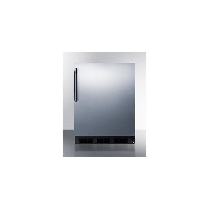 Summit FF63BBISSTBADA 24" ADA Compliant Freestanding or Built In Compact Refrigerator with 5.5 cu. ft. Capacity...