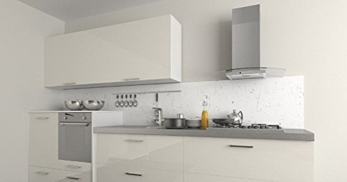 Faber TRAT36SS600-B 36" Tratto Curved Glass Range Hood, Stainless Steel N2