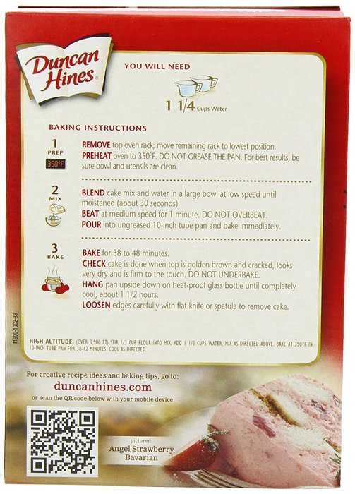Duncan Hines Signature Cake Mix, Angel Food, 16 oz
