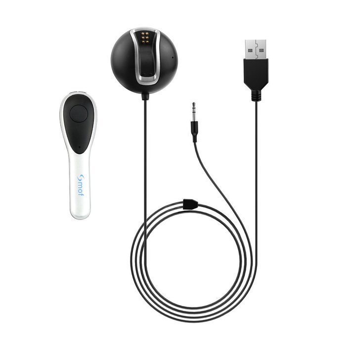 Smof Bluetooth CSR4.0 Hands-free Headset + Receiver 2-in-1[Alternatively Choose the Headset or Car Audio System... N11
