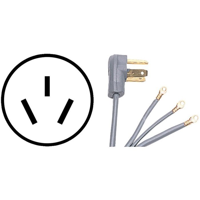 PETRA 90-1064 3-Wire Range Cord (6ft; 40A)