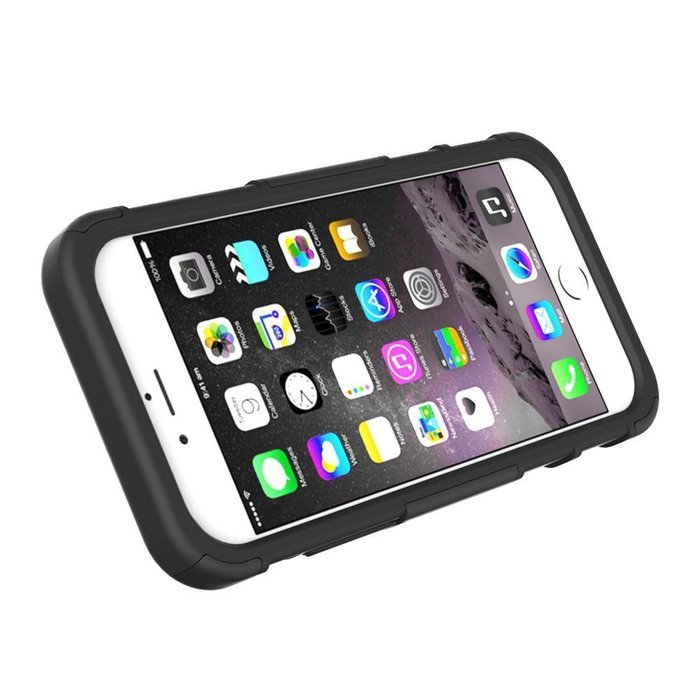 2 iPhone 6S/6 Plus Case, HLCT TWIN PACK Rugged Shock Proof Dual-Layer Case with Built-In Kickstand for iPhone... N18