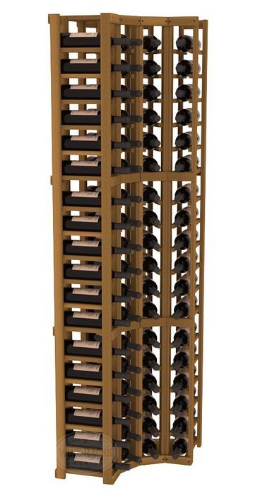 Wine Racks America Redwood 4 Column Wine Cellar Corner Kit. 13 Stains to Choose From! N13