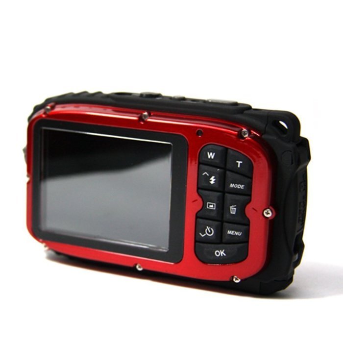PowerLead Gapo G051 2.7 Inch LCD Cameras16 MP Digital Camera Underwater 10m Waterproof Camera+ 8x Zoom(red) N3