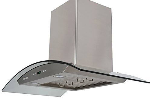 XtremeAir PX01-W36 Wall Mount Range Hood with 900 CFM Baffle Filters with Grease Drain Tunnel, 36" N3