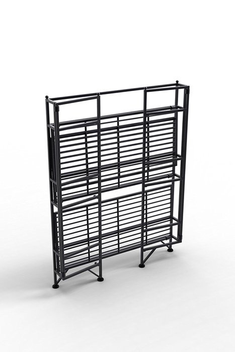 Convenience Concepts Designs-2-Go 3-Tier Folding Metal Corner Shelf, White N22