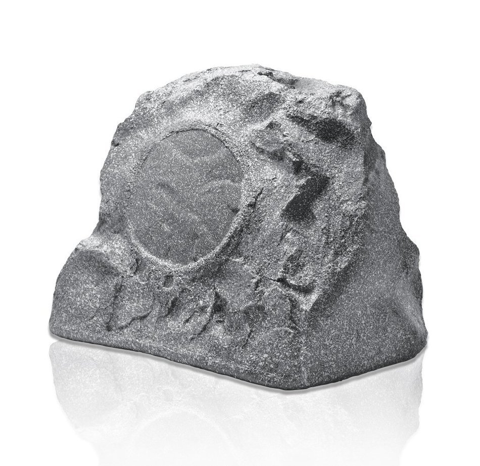 OSD Audio RS850 8-inch High Power Single Outdoor 200-Watt Rock Speaker, Granite Grey