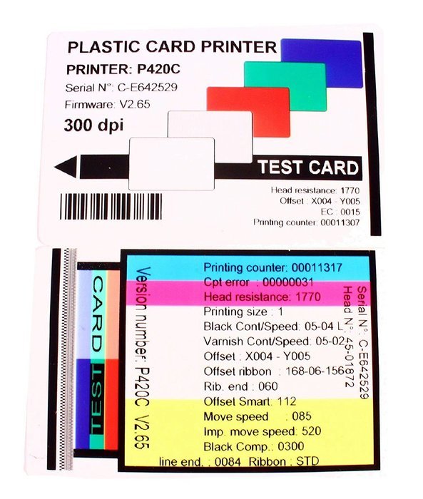 Zebra P420C Dual-Sided Color ID Card Thermal Printer P420C-0000P (Parallel) 300DPI N2