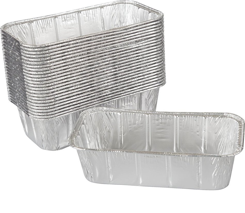 Paksh Disposable Loaf Pan - 50 Baking Pans for Breads, Brownies, Pound Cakes, Meatloaf, and More | 8 &frac12; x 4 &frac12; x... N2