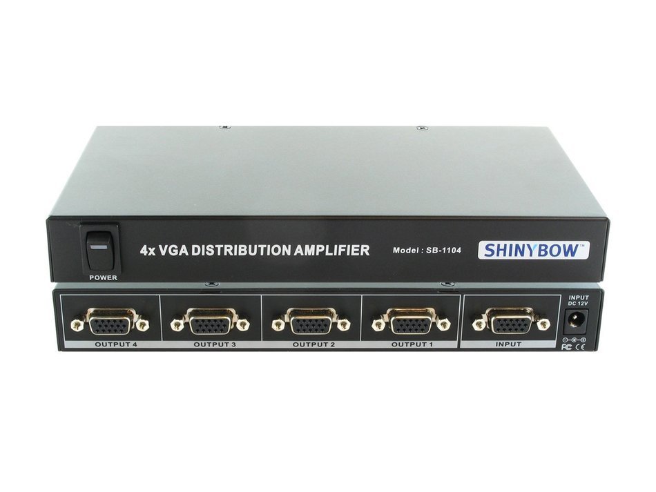 1:4 SHINYBOW VGA AMPLIFIER SPLITTER SB-1104 Shinybow N3