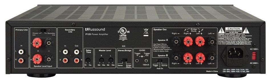 The Russound P125 2-Channel Dual Source 125w Amplifier