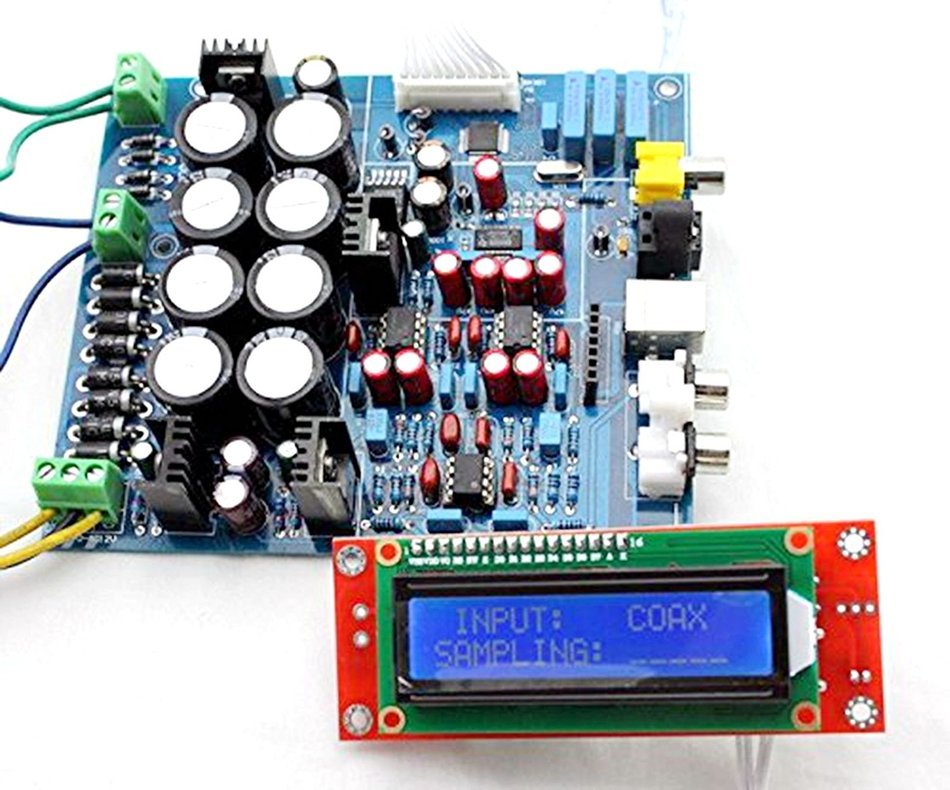 PCM1794 + AK4118 DAC Decoding Soft Control Amp Board with 6631 USB Sub Card N6