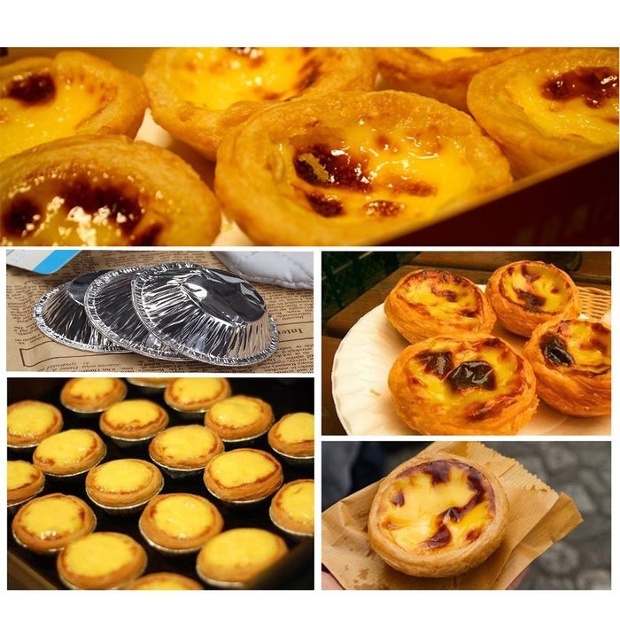 150pcs Disposable Aluminum Foil Baking Cookie Muffin Cupcake Egg Tart Mold Round Cake Cooking Tools Chocolate... N3