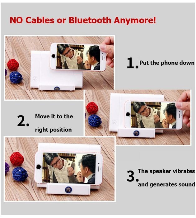 Close Contact Induction Speakers and Phone Support Loudspeakers White N8