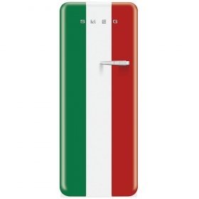 Smeg FAB28UITL1 24" Freestanding All Refrigerator with 9.22 cu.ft. Capacity, in Italian Flag Color